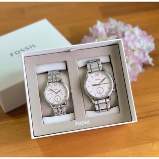 FOSSIL HIS &amp; HER FENMORE MIDSIZE MULTIFUNCTION WATCH GIFT SET เซ็ทนาฬิกาคู่ หายาก