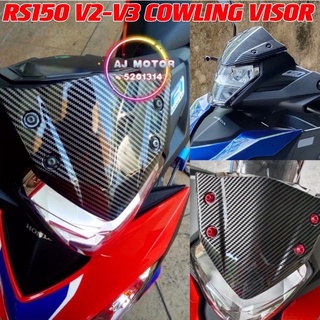 Rs150 V2 V3 ฝาครอบไฟหน้ารถยนต์ คาร์บอนไฟเบอร์ สําหรับ HONDA RS-150