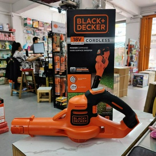 GWC1820PCF เครื่องเป่าลมใบไม้ไร้สาย 18V. พร้อมแบตเตอรี่ 18V x1ก้อน + แท่นชาร์จ BLACK&amp;DECKER สินค้าเเท้รับประกัน