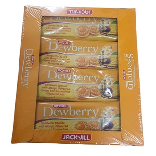 ดิวเบอรี่  Dewberry Jack &amp;Jill  คกุกี้แซนวิช สอดไส้ครีมมะม่วง แยมเสาวรส  27กรัม x 12ซอง