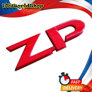 โลโก้ ZP แดง LOGO ZP ติดท้ายรถกระบะ ISUZU D-MAX แดง 1ชิ้น isuzu d-max 2-4ประตู มีบริการเก็บเงินปลายทาง