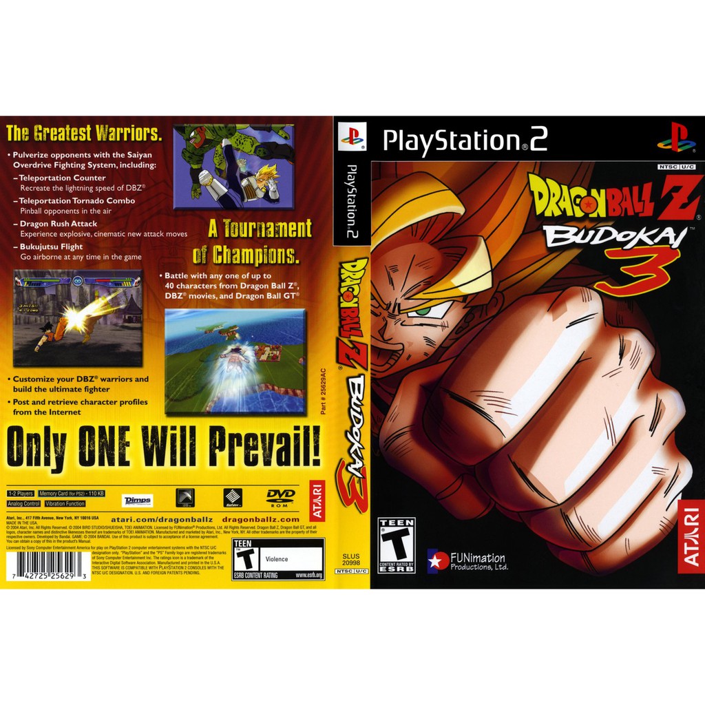 แผ่นเกมส์[PlayStation2] DragonBall Z - Budokai 3 (USA)