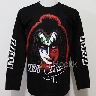 เสื้อวง KISS Gene Simmons เสื้อยืด เสื้อ แขนยาว คิส size ยุโรป LK180