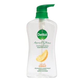 Dettol Shower Gel Orange 500g.เดทตอลเจลอาบน้ำออเรนจ์ 500กรัม สบู่อาบน้ำชำระผิวกาย