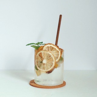 แก้วทรงกระบอก สไตล์มินิมอล Borosilicate Minimal Style Glass