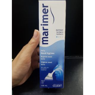 Marimer Isotonic Hygiene Nasal Spray 100 ml. มาริเมอร์ ไอโซโทนิก สเปรย์น้ำทะเลพ่นจมูก ( 1 ขวด )