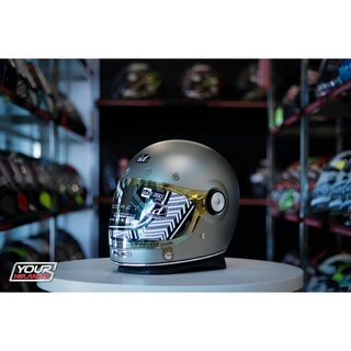 หมวกกันน็อค ID HELMETS ROCKET TITANIUM MATT GOLD