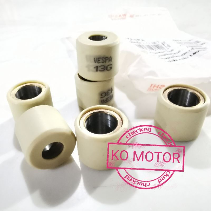 VESPA 150 ชุดเม็ดตุ้ม คลัช สูง 17mm. (1 ชุด 6 เม็ด)