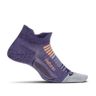 FEETURES ELITE ULTRA LIGHT NO SHOW PULSAR PURPLE - ถุงเท้าออกกำลังกายกันแผลพุพอง