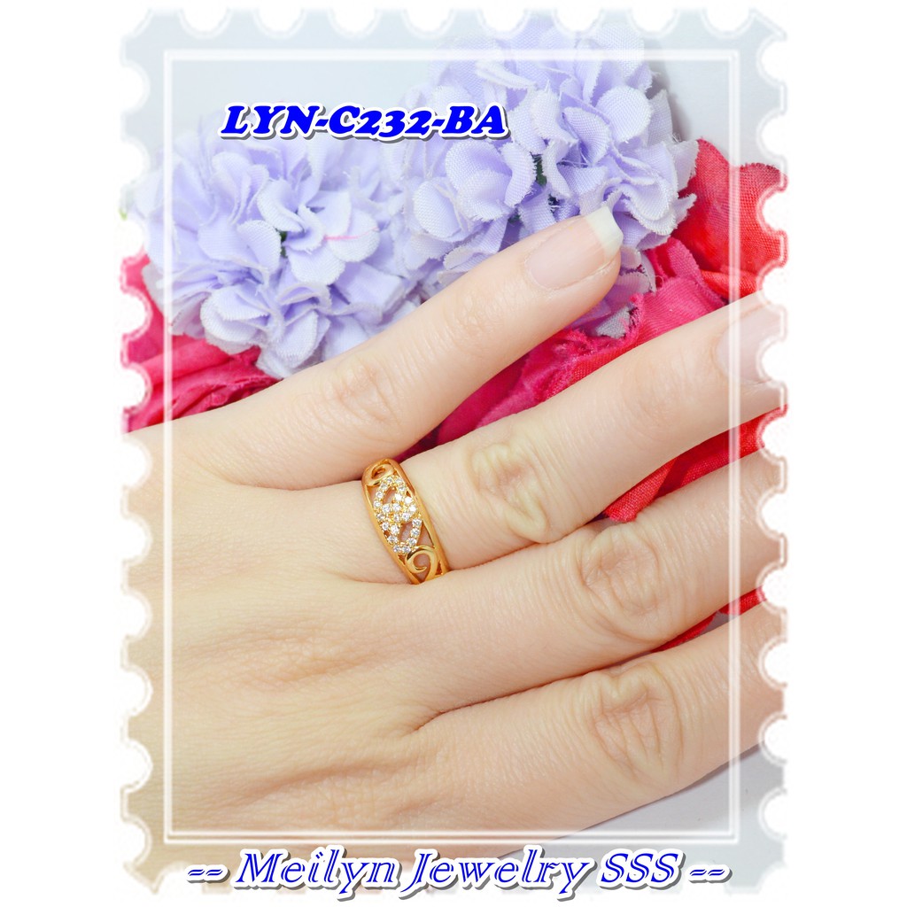 LYN Original Meilyn Brand 18K Gold Plated Ring