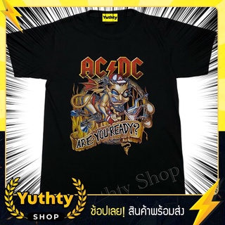 เสื้อยืดคอกลมถูกและดี เสื้อวง ACDC เสื้อวินเทจ เสื้อยืด เสื้อแฟชั่น เสื้อวินเทจ90 เสื้อยืดคอกลม ผ้าcotton ไม่มีตะเข็บข้า