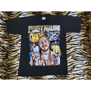 เสื้อยืด Post Malone ผ้า Heavy Weight ฟอกนุ่ม สกีนหน้าหลังงานป้าย PRO CLUB สวยมาก