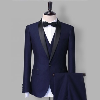 Custom Slim Fit Man Suit 3 Pcs Groom Wedding Dress mens Suit Top Fabric High Quality Fashion Business Suits