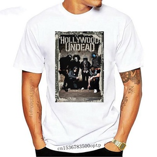 เสื้อยืดผ้าฝ้ายพิมพ์ลายขายดี เสื้อยืดผ้าฝ้าย แขนสั้น คอกลม พิมพ์ลาย Hollywood Undead Cet Photo สําหรับผู้ชาย