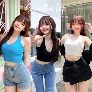 Petite♡︎ Camilla top เสื้อผูกคอ ผูกอกสีพื้น