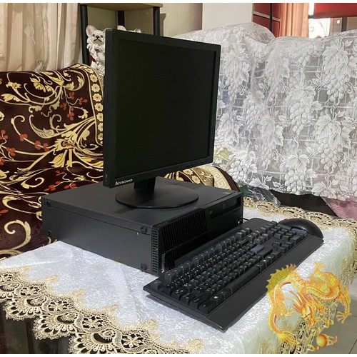 Lenovo ThinkCentre M73 CoreI5-4590 Ram8GB HDD500GB พร้อมจอ 17 นิ้ว Win10Pro License มาครบชุด สวยงามแ