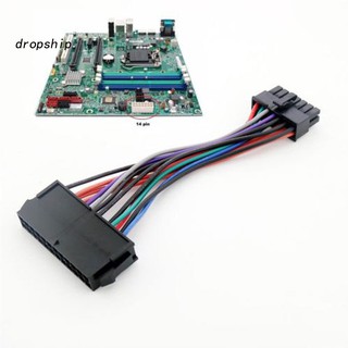 Dpsp สายเคเบิลอะแดปเตอร์พาวเวอร์ซัพพลายหลัก ATX 24 Pin เป็น 14 Pin PSU ทนทาน สําหรับ Lenovo IBM