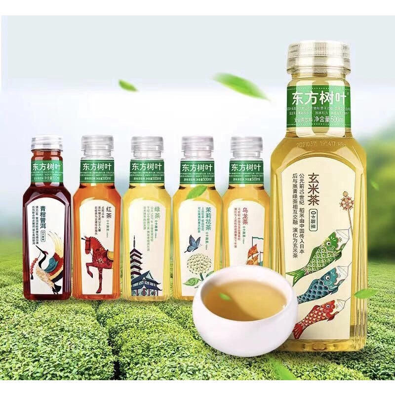 เครื่องดื่มชาใบโอเรียนทัล ชา(东方树叶无糖茶饮)ขนาด 500ml เครื่องดื่มใบไม้ตะวันออก อร่อยครย