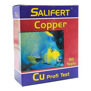 Salifert Copper (Cu) Test Kit - ชุดวัดค่าทองแดง (Cu) ใช้ได้ทั้งตู้ปลาน้ำจืดและน้ำทะเล ใช้ได้ 50 ครั้ง