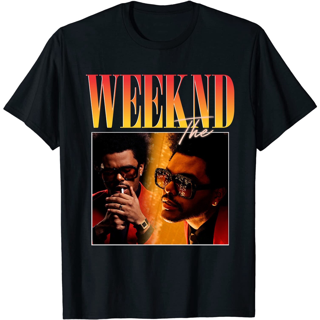 ร้อน!! Weeknd After Hours 2022 C0Ncert เสื้อยืดสีดํา เสื้อยืดผ้าฝ้ายสีดํา Unisex
