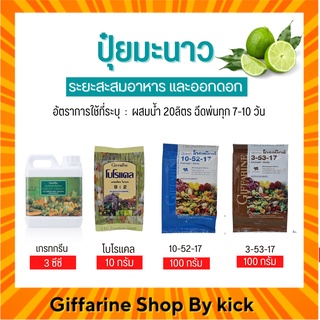 [ส่งฟรี] กิฟฟารีน ปุ๋ยมะนาว ปุ๋ยทางใบ ระยะสะสมอาหาร และออกดอก Giffarine