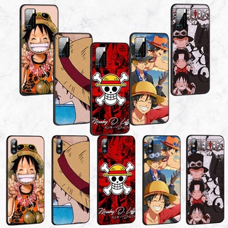 ใหม่ พร้อมส่ง เคสโทรศัพท์มือถือนิ่ม ลายการ์ตูนอนิเมะ One Piece Luffy สําหรับ Samsung Galaxy S22 Plus Note 20 Ultra 10 9 8 Plus Lite FI55