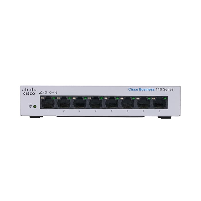 CBS110-8T-D-EU	CBS110 Unmanaged 8-port GE, Desktop, Ext PS