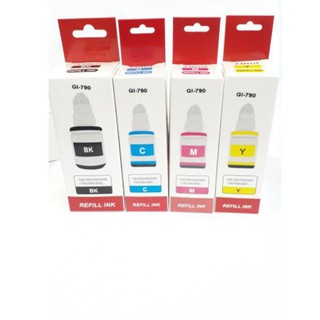 หมึกเติมอิงค์เจ็ทชุด 4 สี 790 CMYK รุ่น GI-790 BK, GI-790 C, GI-790 M, GI-790 YW