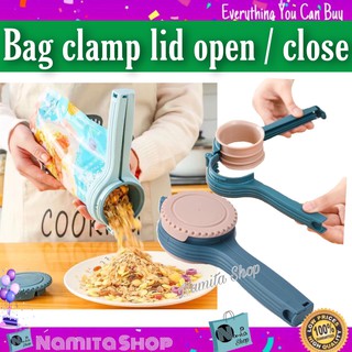 Bag clamp lid open - close ที่หนีบถุง ที่หนีบปากถุงพร้อมเท ฝาเปิด ปิด