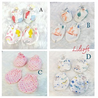 Lilsoft set ถุงมือถุงเท้าเด็กแรกเกิด.  ส่วน 40 บาท KIDDEE910