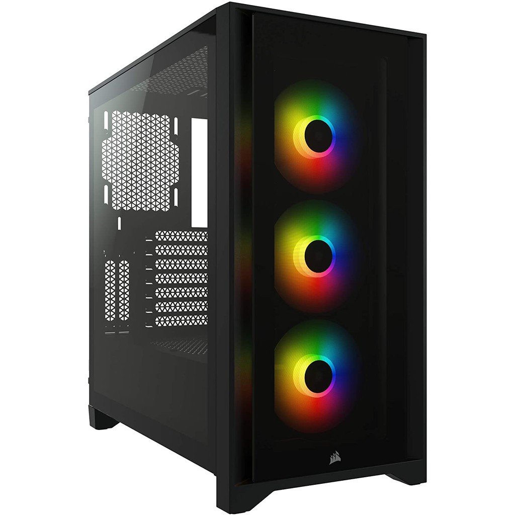 CORSAIR CASE iCUE 4000X RGB TG BLACK (CC-9011204-WW) 2Y