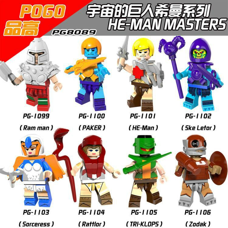 Minifigures He-Man Masters He-Man Faker Ram Man Ske Letsor Rattlor PG8089