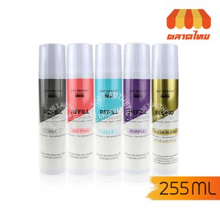 แชมพูเคลือบสีผม ชนิดล้างออก จัสท์โมเดอร์น รีฟิล คัลเลอร์ แชมพู just modern Hair Guru refill color shampoo 255 ml.