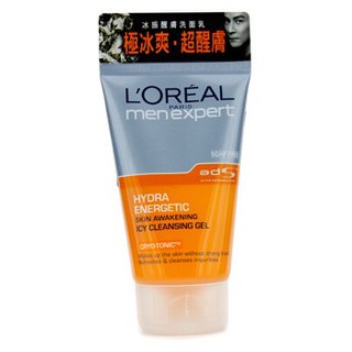 LOreal Men Expert Hydra Energetic Skin Awakening Icy Cleansing Gel Size: 100ml/3.4oz