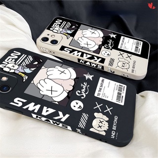 Fashion Trendy Brand KAWS bear Xiaomi Mi 11 Lite Poco F3 M3 11T 12 Redmi 10 Note 10s 10 9 9s 8 Pro Case Cute Cartoon Phone Shockproof Protective Soft Cover