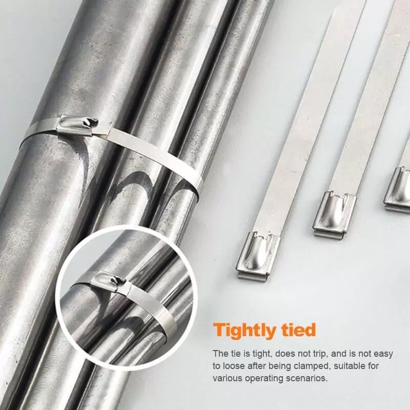 10 ชิ้น Cable Tie  เคเบิ้ลไทร์ เคเบิลไทร์ สแตนเลส สายรัด สายรัดของ สายรัดเคเบิ้ลไทร์ เคเบิ้ลไทร์เหล็ก สายรัดเหล็ก ราคา ถูกที่สุด ดีลบีเคเค แกลเลอรีภาพที่ 7