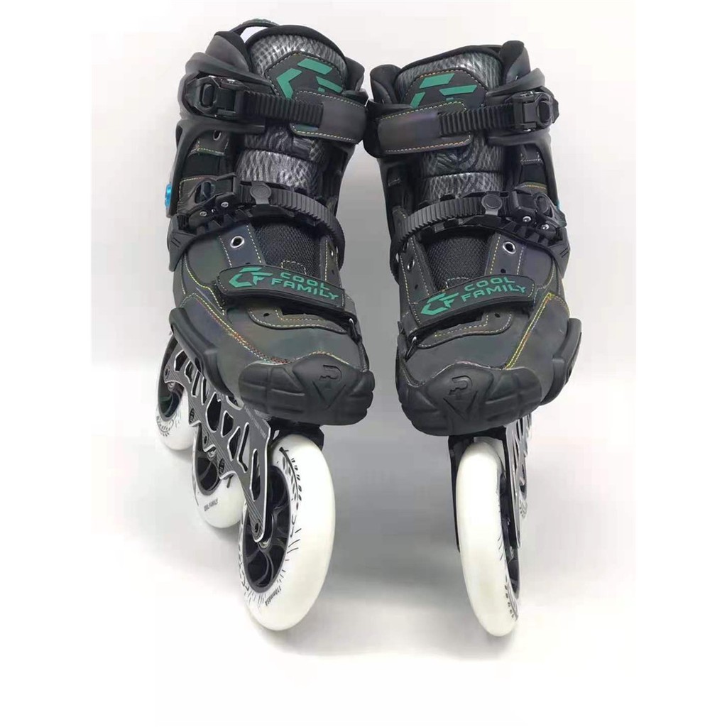 โรลเลอร์สเกต Carbon Fiber 3 Wheels RX6 Inline Seed Skating Sneaker for ...