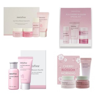 Innisfree Jeju Cherry Blossom Special Kit, Trio, Duo Kit Set, Morning Kit Set, Tone Up Jelly Cream, Jam Cleanser, Skin