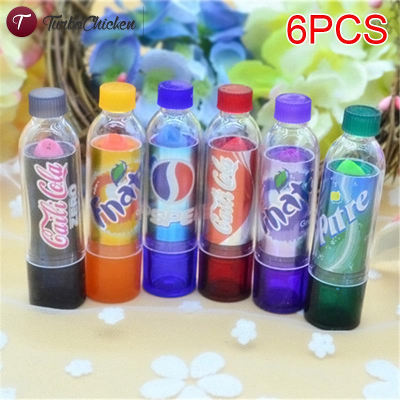 ลิปสติกลิปมันเพิ่มความชุ่มชื้นเปลี่ยนสีได้ 6 ชิ้น