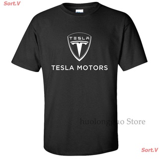 Sort.V 2021 [Size 2T-6XL]เสื้อยืดผ้าฝ้ายพิมพ์ลาย Tesla Motors แฟชั่นผู้ชาย เสื้อยืดผ้าฝ้าย