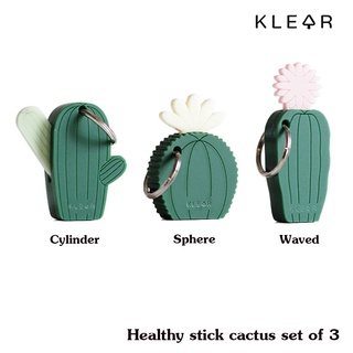 KlearObject Cactus-Healthy Stick (1 set 3 piece) กดปุ่มอนามัย ที่กดลิฟท์ ATM แท่งกดปุ่มอะคริลิค พวงกุญแจกระบองเพชร K501