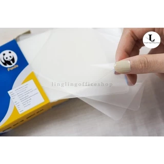PANDA แผ่นเคลือบ แบบร้อน ขนาดสำหรับเคลือบบัตร | Laminating Film ID-Card Size