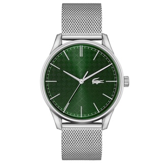 LACOSTE Vienna รุ่น LC2011189 นาฬิกาข้อมือผู้ชาย สายสแตนเลส Silver/Green หน้าปัด 42 มม.