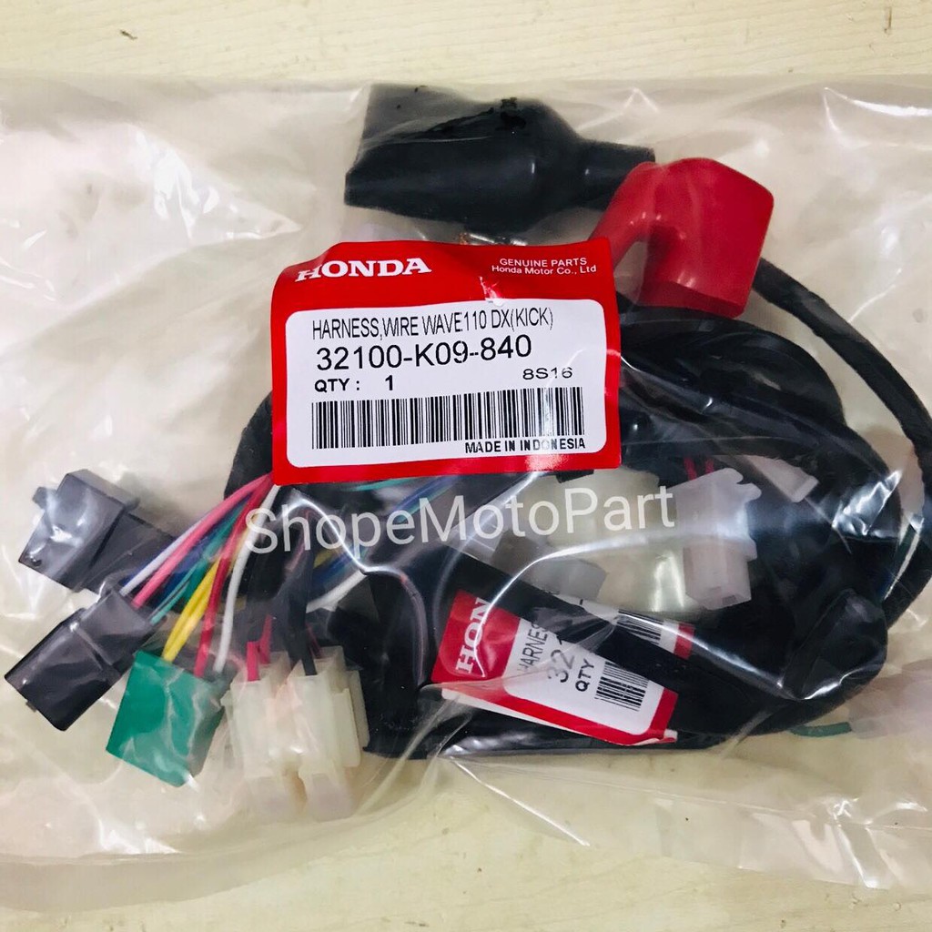 WIRE HARNESS ชุด WIRING HONDA WAVE110DX W110DX WAVE 110 DX W110-DX CX W110-CX WAVE110 CX