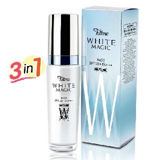 🔥โปรค่าส่ง25บาท🔥Tellme white magic base SPF 50+ PA+++ 34ml. เท็ลมี ไวท์ เมจิค เบส 6420