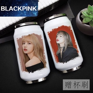 Hot sale😍Blackpink แก้ว lisa304สแตนเลสโค้กสามารถถ้วยสร้างสรรค์คู่ของขวัญวันเกิด