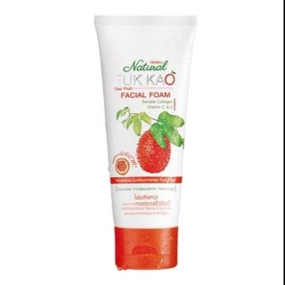 Mistine Natural Fuk Kao Facial Foam 80g. มิสทีน เนเชอรัล ฟักข้าว เฟเชียล โฟม,โฟมทับทิม80กรัม