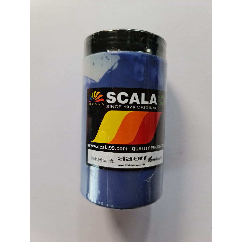 Scala สีสกรีนเสื้อ สีลอย ขนาด 0.2kg ( Cloth Painting , Screening 's Colour ) (1 ขวด)