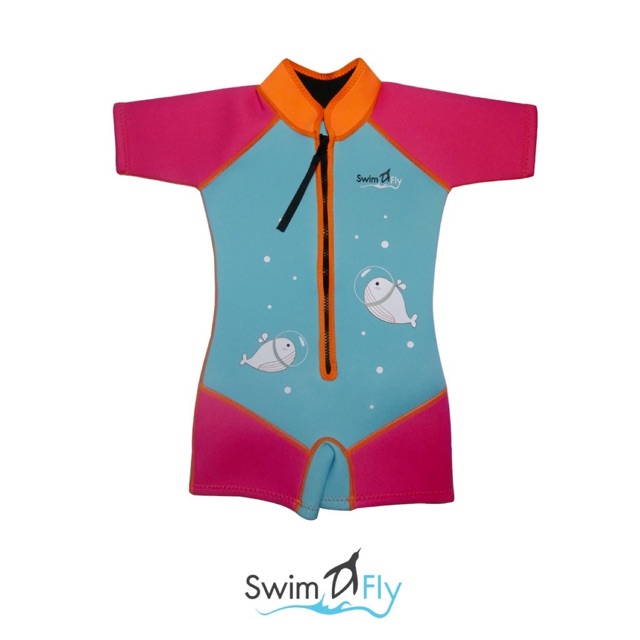 ชุดว่ายน้ำรักษาอุณหภูมิสำหรับเด็ก SwimFly Size L