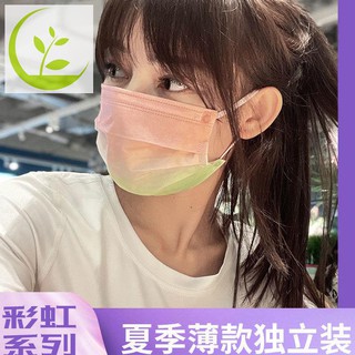 ตรวจสุขภาพอนามัยเกาหลี 3DKF94 Mask Pm2.5 ลายการ์ตูนตรวจสุขภาพ กันฝุ่น กันไวรัส  แฟรี่ ค่าสูง สี เรนโบว์ ไล่ระดับ